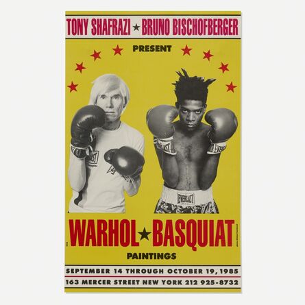 Andy Warhol, ‘Warhol/Basquiat Paintings exhibition poster’, 1985