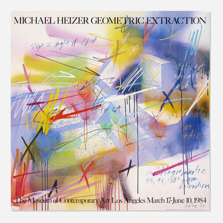 ‘Michael Heizer: Geometric Extraction exhibition poster’, 1983