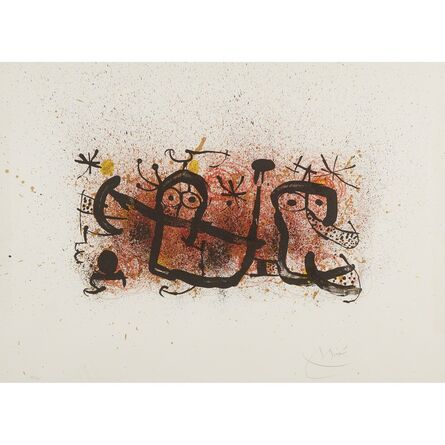 Joan Miró, ‘Ma De Proverbis Plate 3’, 1970