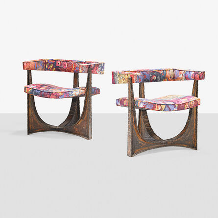 Paul Evans (1931-1987), ‘Rare pair of armchairs, New Hope, PA’, 1960s