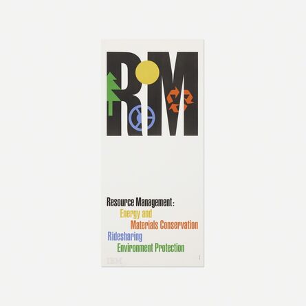Paul Rand, ‘IBM Resource Management poster’, 1980