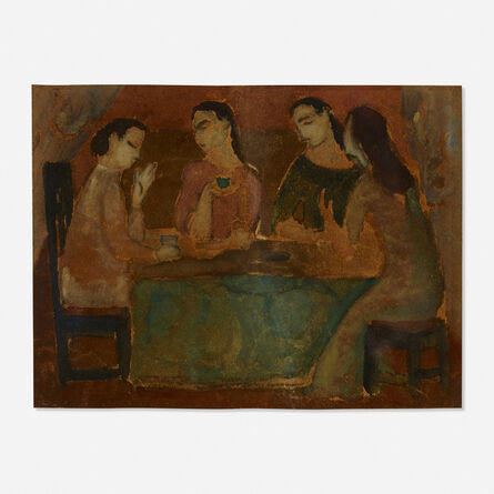 Max Weber, ‘Four Seated Figures’, 1909