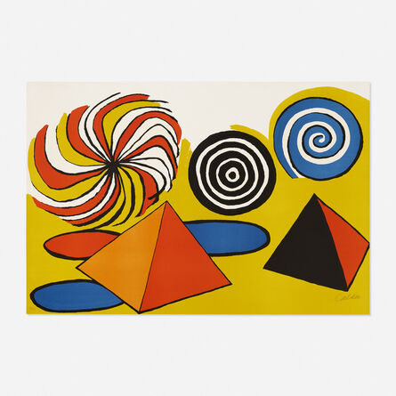 Alexander Calder, ‘Untitled (Pinwheels and Pyramids)’, c. 1970