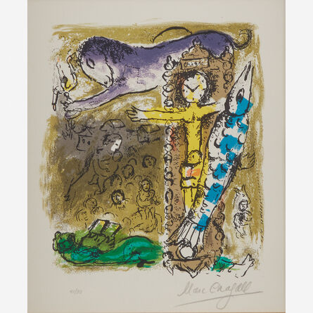 Marc Chagall, ‘Christ in the Clock’, 1957