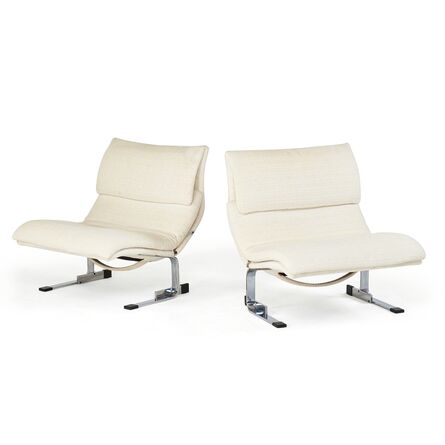Giovanni Alfredi, ‘Pair of Giovanni Alfredi; Saporetti Lounge Chairs’, 1980s