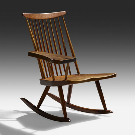 George Nakashima, ‘Lounge Chair Rocker with Right Arm’, 1960