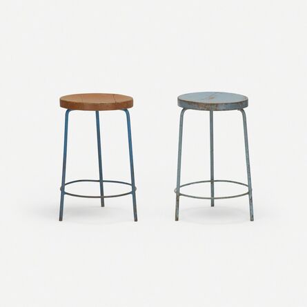 Pierre Jeanneret, ‘Pair of Stools from the College of Architecture, Chandigarh’, c. 1960