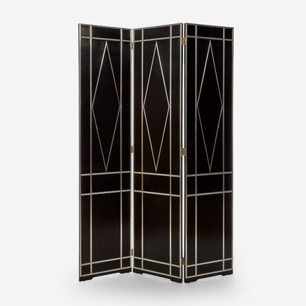 Style of Josef Hoffmann, ‘Three-Panel Folding Screen’