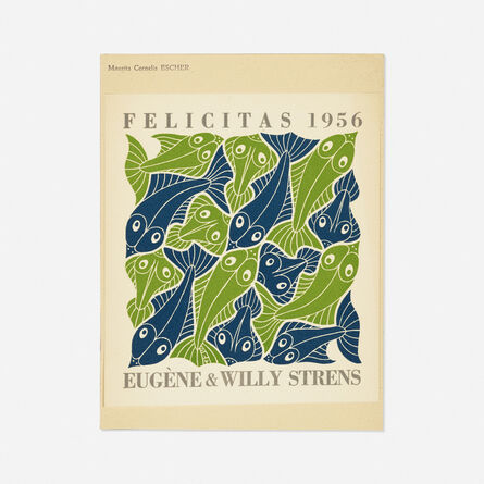 M. C. Escher, ‘The Four Elements: Water (from Eugene & Willy Strens New Year's greeting-cards 1953-1956)’, 1956