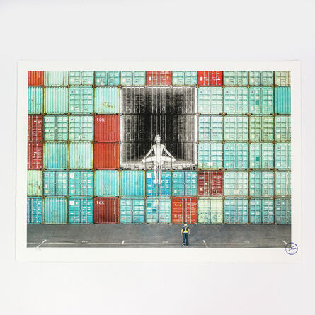 JR, ‘In the Container Wall, Le Havre, France, 2014’, 2020