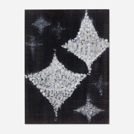 Ross Bleckner, ‘Study for Chandelier (Black, Silver, Grey)’, 1988