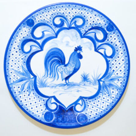 Eduardo Sarabia, ‘Pair of History of the World Ceramic Plates- History of the World and History of the World’, 2008