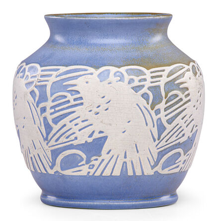 Elizabeth Overbeck, ‘Vase with birds, Cambridge City, IN’