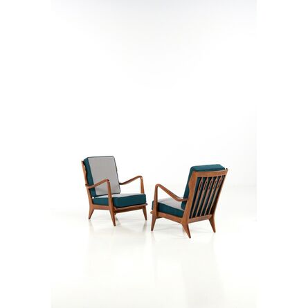 Gio Ponti, ‘Model No. 516; Pair of armchairs’, circa 1950
