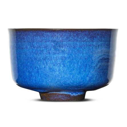 Gertrud Natzler, ‘Cylindrical bowl, lapis lazuli glaze, Los Angeles, CA’, 1966