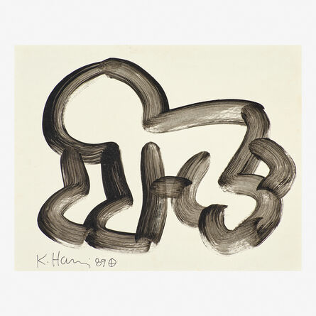 Keith Haring, ‘Untitled (Crawling Baby)’, 1989