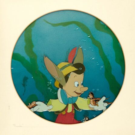 ‘[ANIMATION ART] Disney animation cell for Pinocchio’, 1940