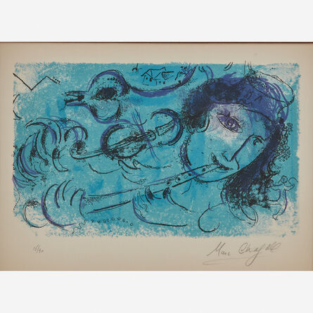 Marc Chagall, ‘The Flute Player’, 1957