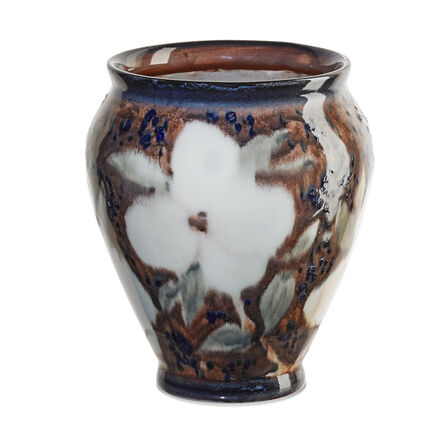 Jens Jensen, ‘Jewel Porcelain vase with stylized dogwood blossoms (uncrazed), Cincinnati, OH’, 1944