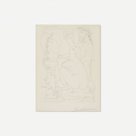 Pablo Picasso, ‘Sculpteur avec Coupe et Modee accroupi from La Suite Vollard’, 1933
