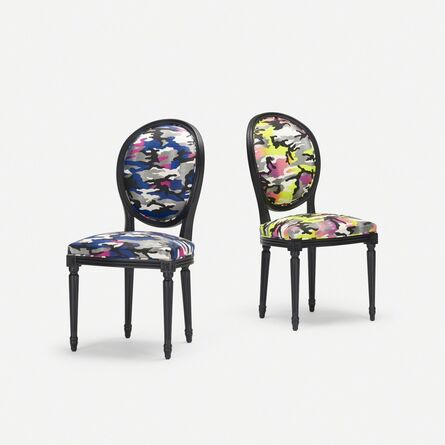 Anselm Reyle, ‘Custom Louis XVI chairs, pair’, 2011
