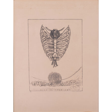 Max Ernst, ‘Vive la mère Ubu, issue de Alfred Jarry, Décervelages’, 1971