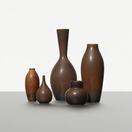 Carl-Harry Stålhane, ‘Collection of Five Vases’, c. 1950