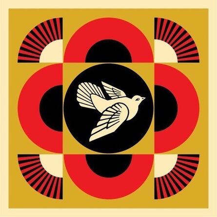 Shepard Fairey, ‘Peace Dove Geometric (GOLD)’, 2017