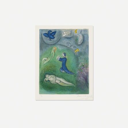 Marc Chagall, ‘Daphnis et Lycenion (from Daphnis et Chloe)’, 1961