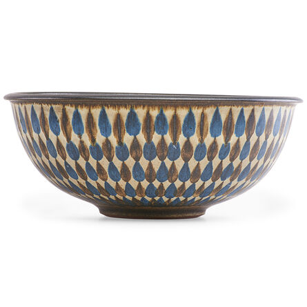 Harrison McIntosh, ‘Fine large bowl with teardrop pattern, Claremont, CA’