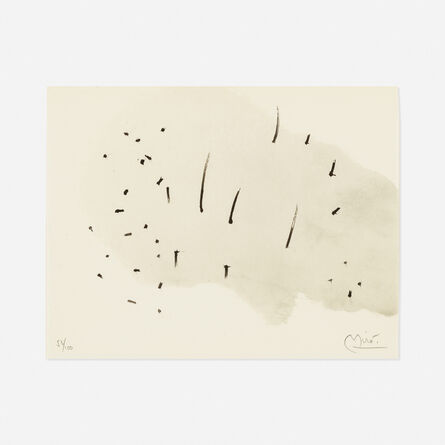 Joan Miró, ‘One work from Trace Sur L'eau’, 1963