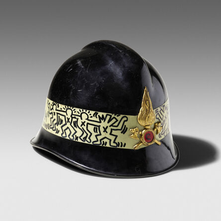 Keith Haring, ‘Untitled (City of Milano fireman's helmet)’, 1984