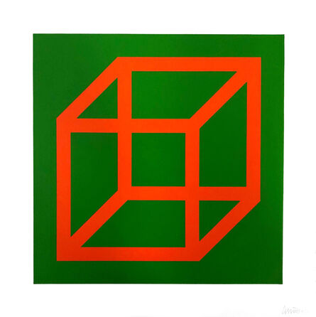 Sol LeWitt, ‘Open Cube in Color on Color’, 2003