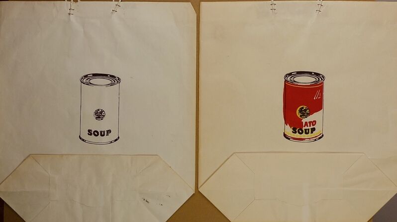 Andy Warhol, ‘ 2 x Campbell´s Soup Can Bags’, 1964, Print, Screenprint on shopping bags, Bengtsson Fine Art