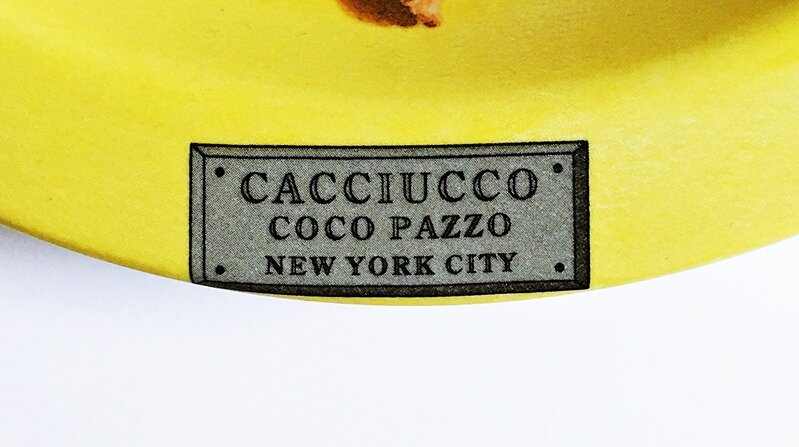Mel Ramos, ‘Cacciucco - Coco Pazzo - New York, NY’, ca. 2000, Design/Decorative Art, Ceramic Plate, Alpha 137 Gallery