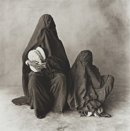 Irving Penn, ‘Two Women in Black with Bread, Morocco’, 1971-printed 1986