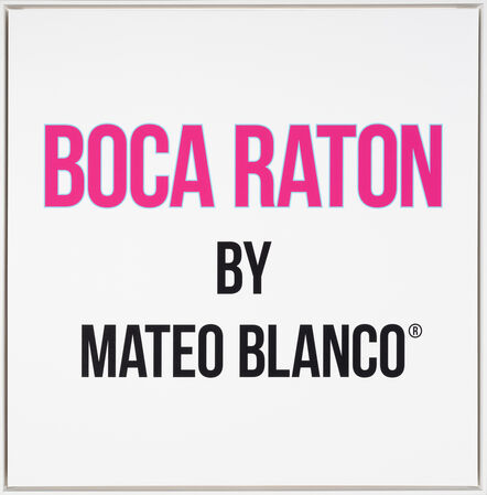 Mateo Blanco, ‘Boca Raton’, 2022