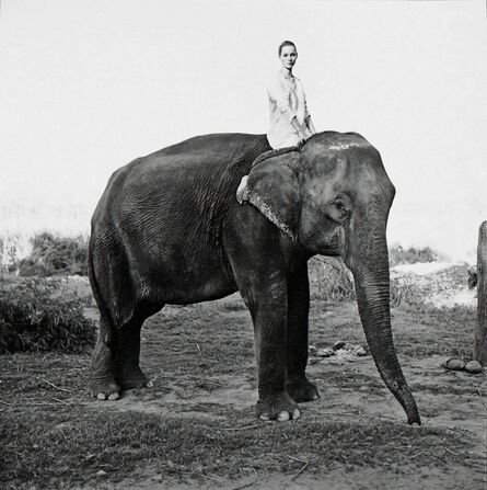 Arthur Elgort, ‘Kate Moss on the Elephant, British Vogue’, 1993