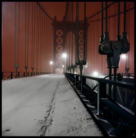 Jan Staller, ‘Manhattan Bridge in Snow’, Neg. date: 1983