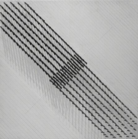 Günther Uecker, ‘Diagonale Struktur IV’, 1974