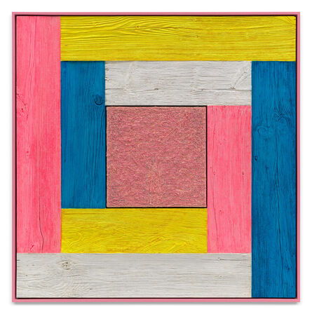 Douglas Melini, ‘Untitled (Tree Painting-Coencentric, Yellow, Blue, White, Pink)’, 2023