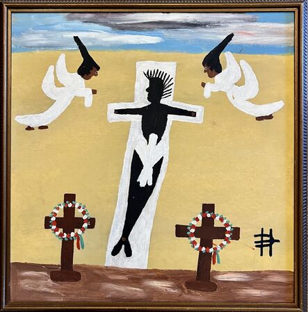 Clementine Hunter, ‘Crucifixion, Black Jesus’, 1970's