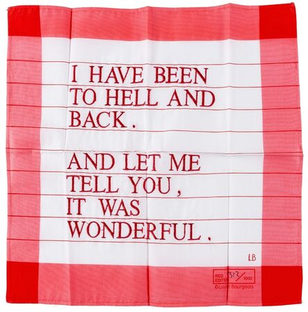 Louise Bourgeois, ‘I Have Been to Hell and Back’, 1996