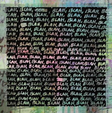 Mel Bochner, ‘Blah Blah Blah & Background Noise’, 2013