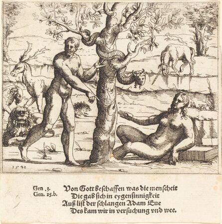 Augustin Hirschvogel, ‘The Temptation of Eve’, 1548