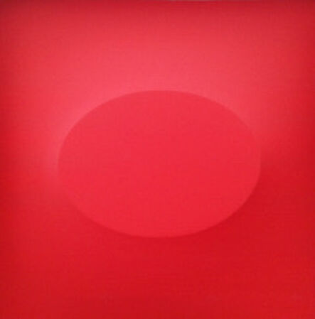 Turi Simeti, ‘Un Ovale Rosso’, 2014