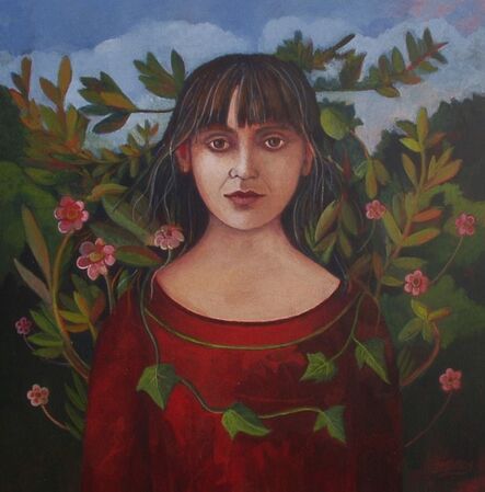 Nicola Slattery, ‘Self-Portrait with Leaves’, 2015