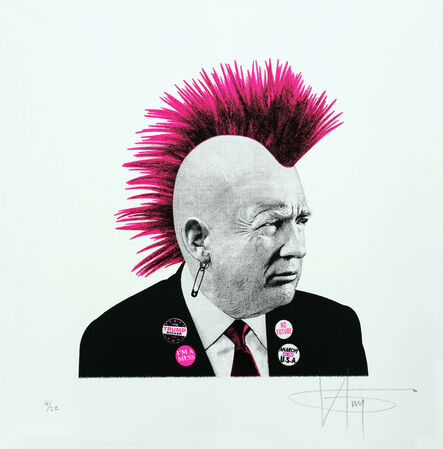 K-Guy, ‘Punk Trump - Pink Neon’, 2016