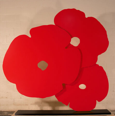 Donald Sultan, ‘Big Red Poppies, 2016’, 2016