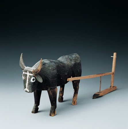 ‘Wooden ox and plow ’, 206 BC -220 AD